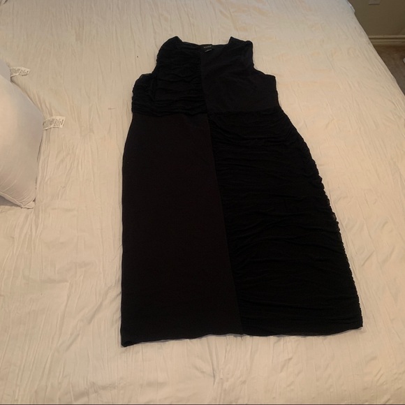 Ashton Black on Black Color Block Dress - Picture 4 of 11